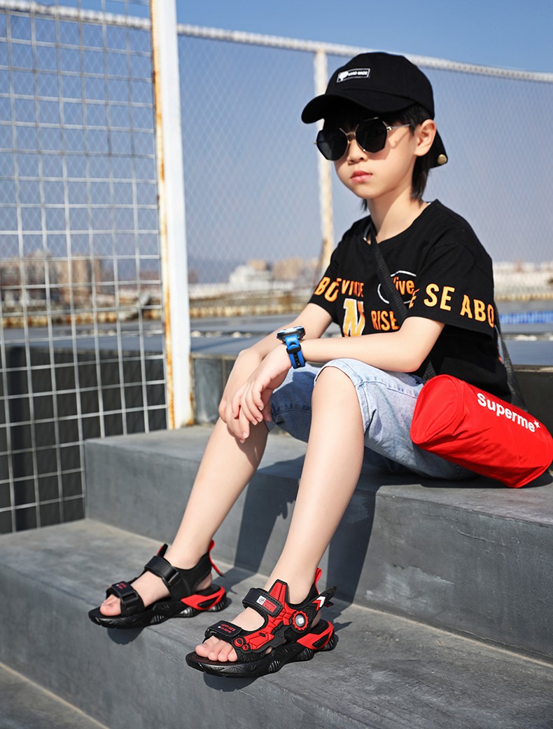 迪士尼精选优品314岁小男孩穿的儿童防滑凉鞋2022夏季中大童男孩帅气