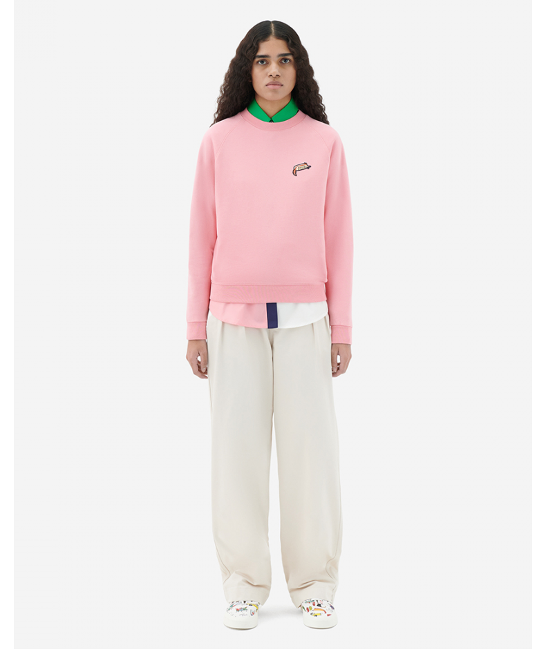 maison kitsune2022秋冬午后狐狸胶囊系列全棉女士套头卫衣 【粉色】