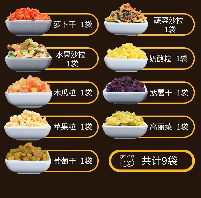 小仓鼠食物表图片