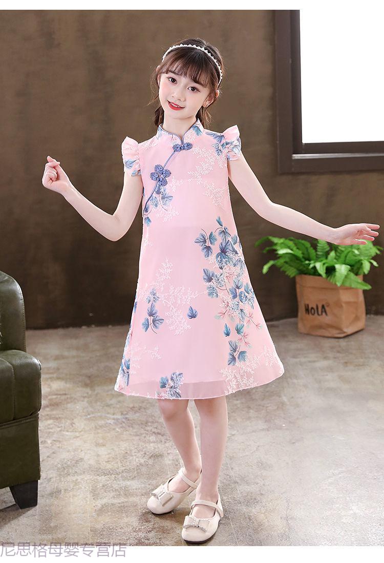 迪士尼同款312岁洋气漂亮的小孩子穿的女童连衣裙夏装2022新款洋气