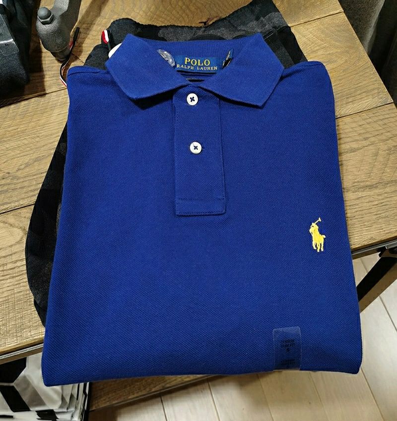 美国保罗polo男装rl经典马球刺绣小马标翻领衫polo衫男士短袖体恤经典