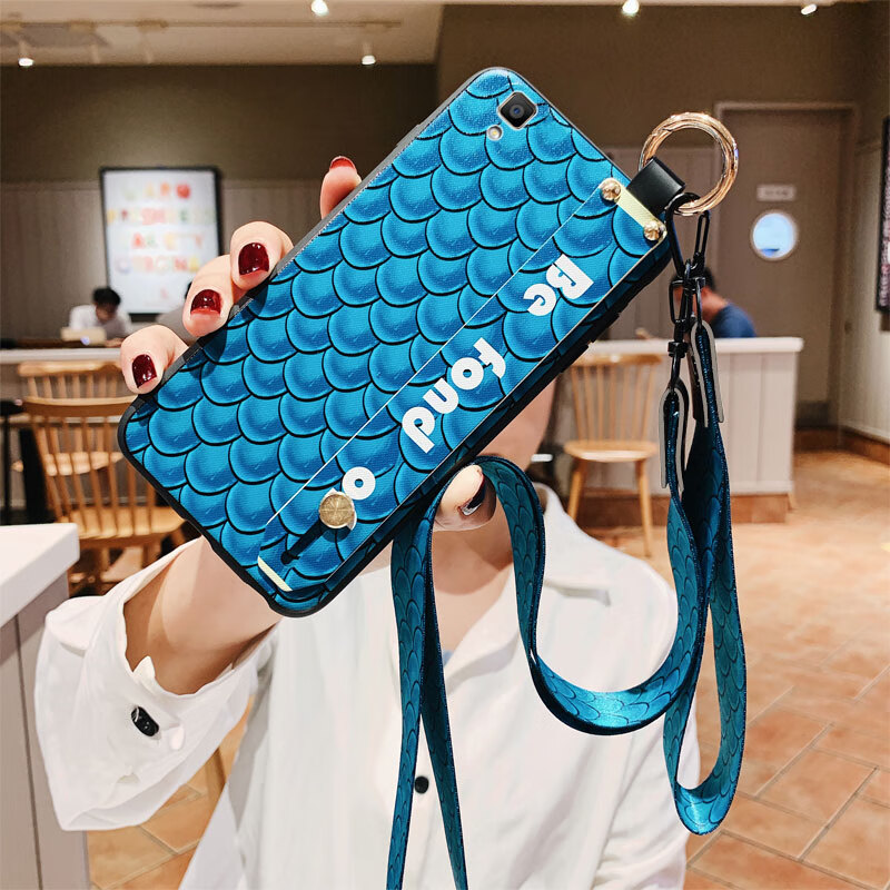 oppoa53手机壳女oppo a53m硅胶全包防摔oppa53t格菱腕带opopa53tm复古