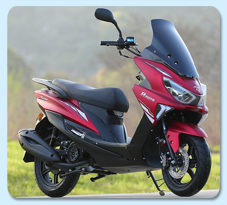 新款国四电喷150cc踏板车摩托车爬坡王机车燃油整车可上牌越野车磨砂