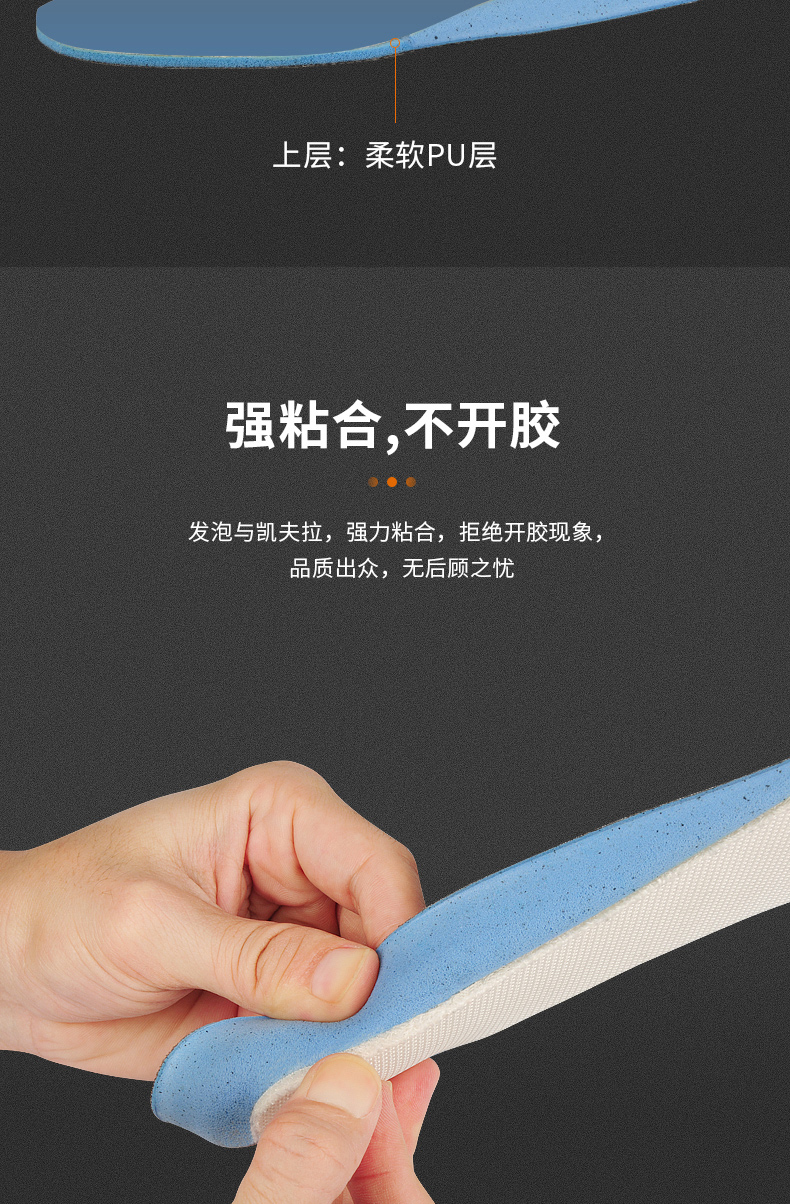 赛固凯夫拉防刺穿鞋垫加厚弹力柔软防钉子防扎鞋垫劳保鞋垫安全垫白色