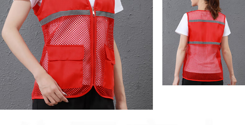 顺丰工作服马甲定制顺丰速运反光背心多口袋网眼马夹同城急送物流快递