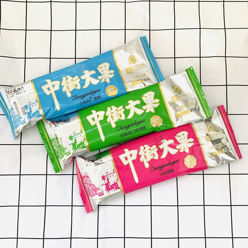 巧克力味冰淇淋棒冰品质源自1946 中街大果小长白牛奶口味 30支【图片