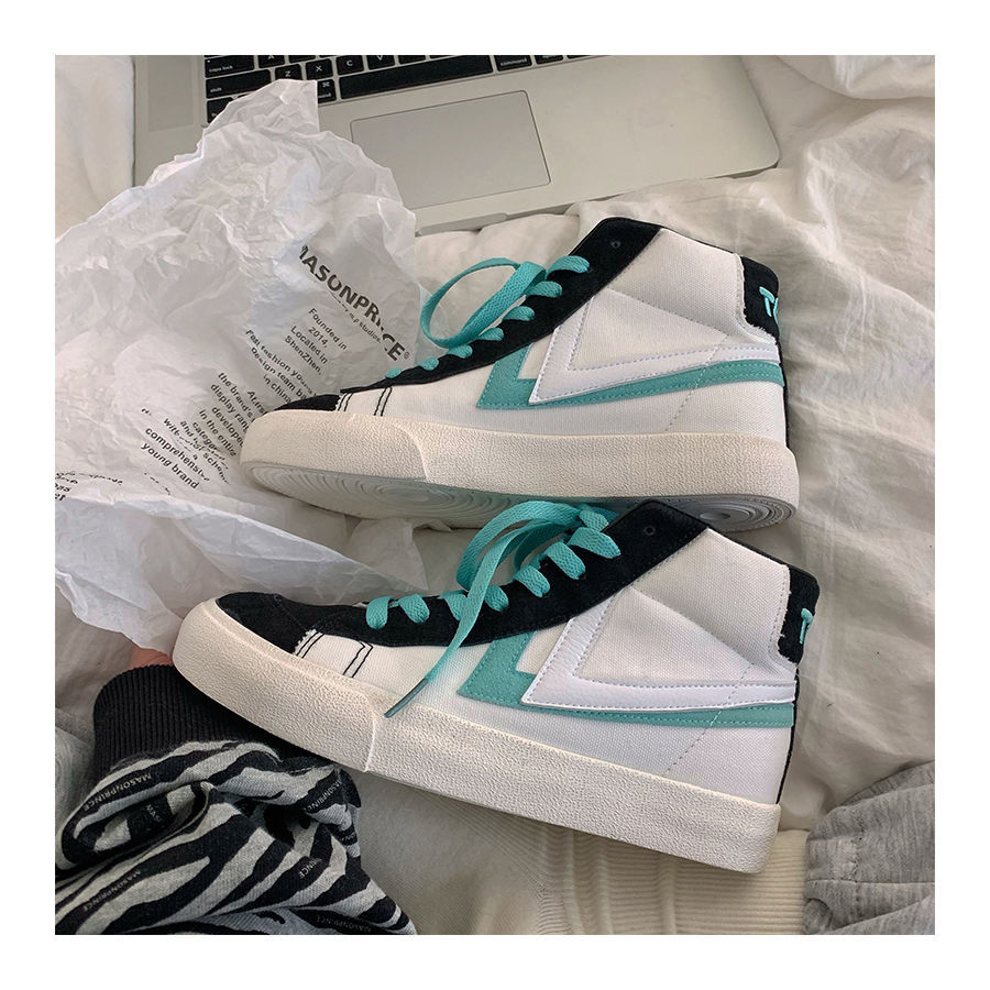 粉色低帮帆布鞋女ulzzang百搭鞋子ins潮原宿学生学院风复古港风板鞋