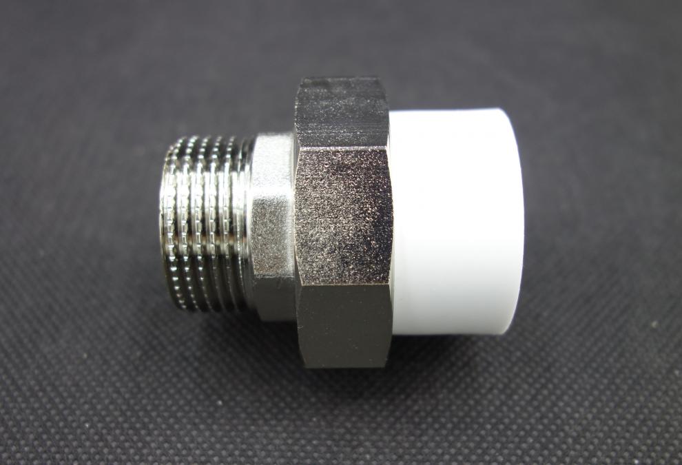 ppr外丝铜活接20外牙外丝活接6分253240506375灰白色90s2534