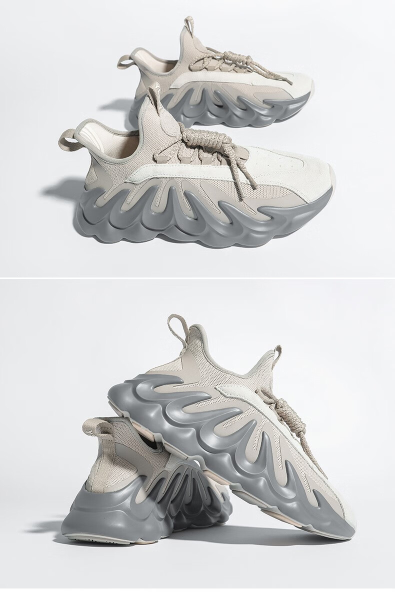 askl 椰子鞋451系列香芋紫灰白色男女透气休闲老爹椰子鞋官网 香芋紫