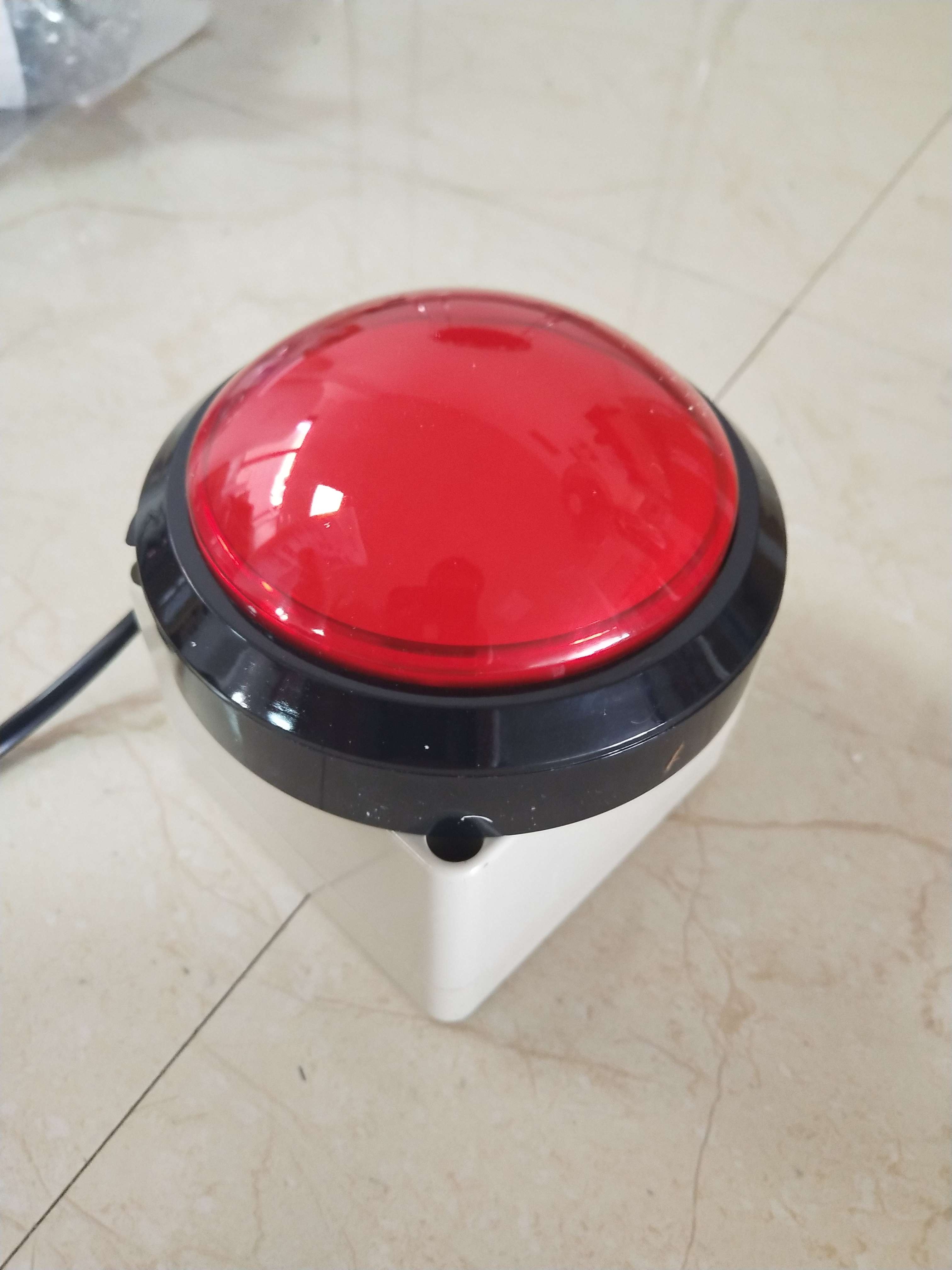 usb自定义按键按钮抢答器无线抽奖电脑鼠标模拟键盘usb模拟按钮10cm可