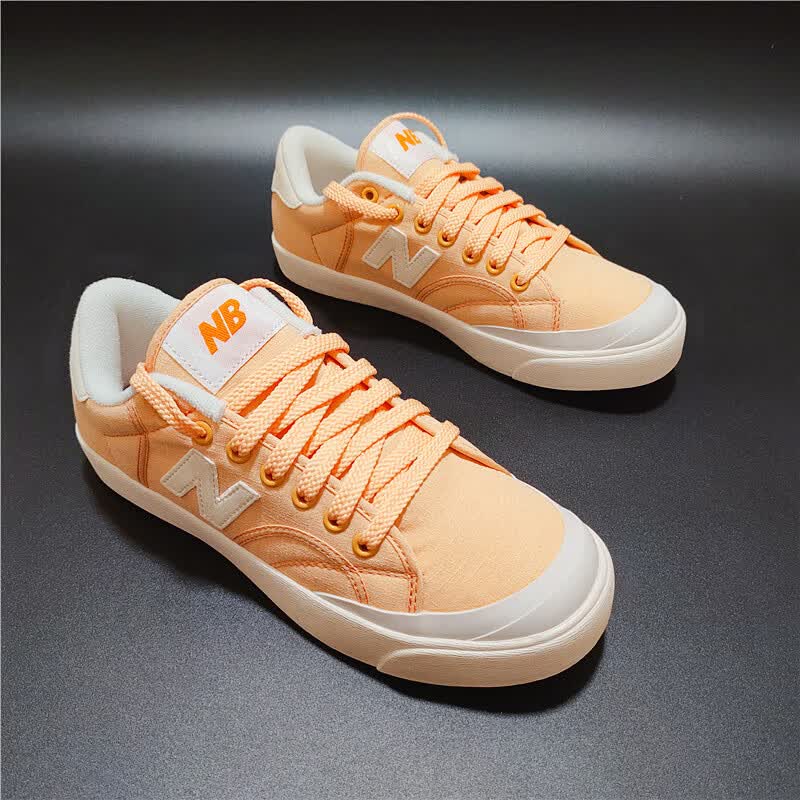 新百伦nb帆布板鞋nb开口笑低帮男鞋街拍情侣小白鞋女【商场同款】 nb