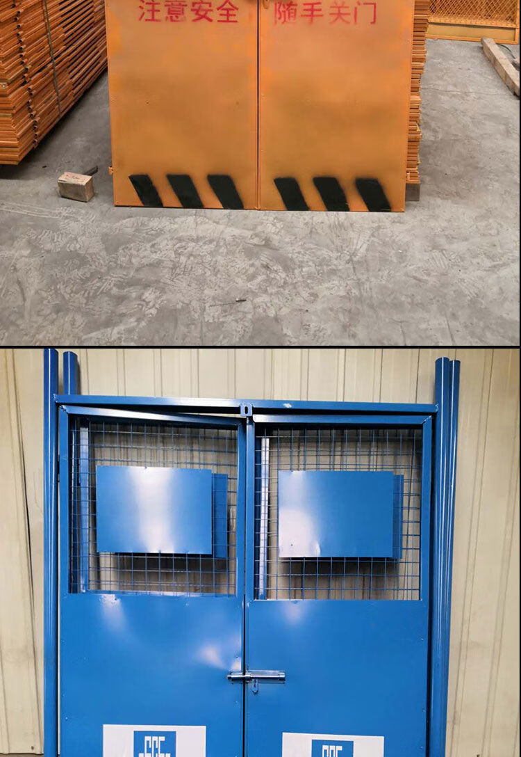 定制适用施工电梯安全门建筑工地人货梯防护门升降机洞电梯井口安全