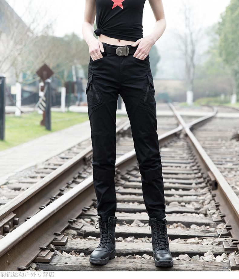 执政官户外军迷服饰夏季春秋季户外工装裤女修身显瘦战术裤军迷裤直筒