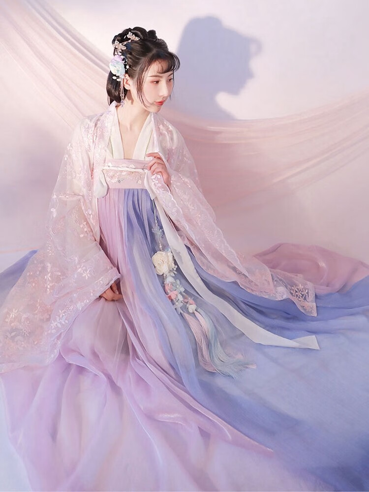 万姿朵 汉服成人女唐朝公主汉服女齐胸襦裙仙气飘逸古装杨贵妃中国风