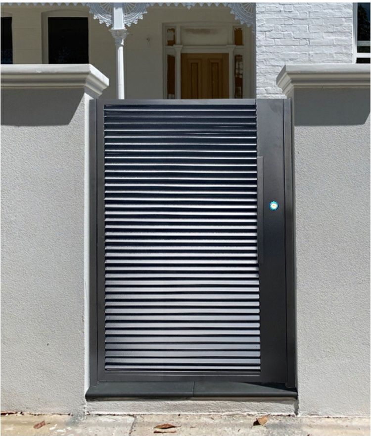 铁艺百叶门别墅户外大门现代简约庭院门乡村进户门花园单双开铁门