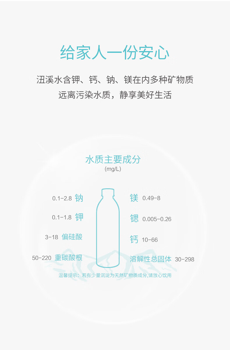 沑溪 天然山泉水 398ml*12瓶 图8