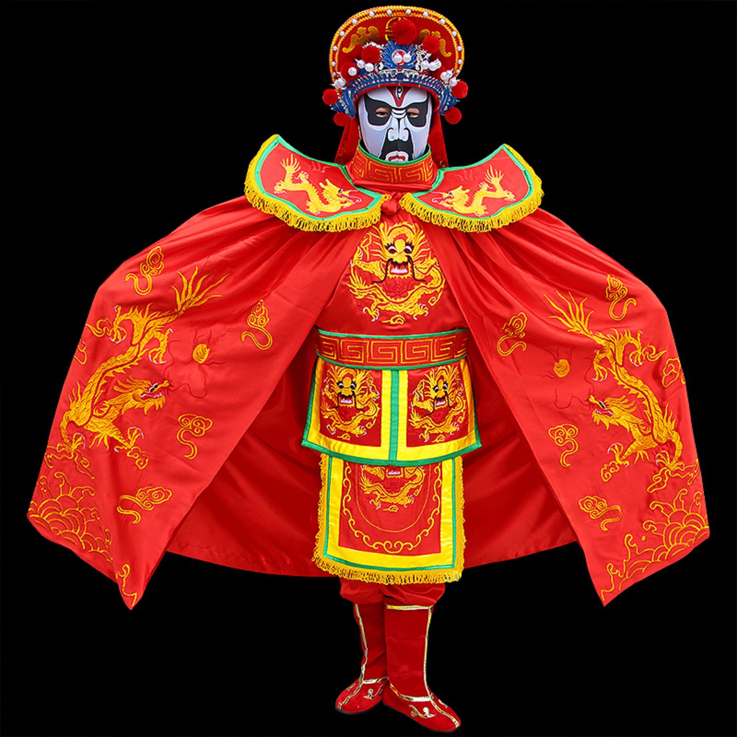 佧森滋川剧变脸服装全套道具金丝线刺绣变脸服装全套送教学包学会