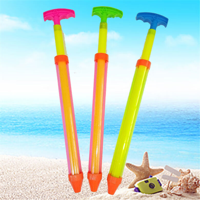 批发儿童水枪玩具喷水枪漂流水枪高压针筒抽拉式水枪戏水玩具平把40