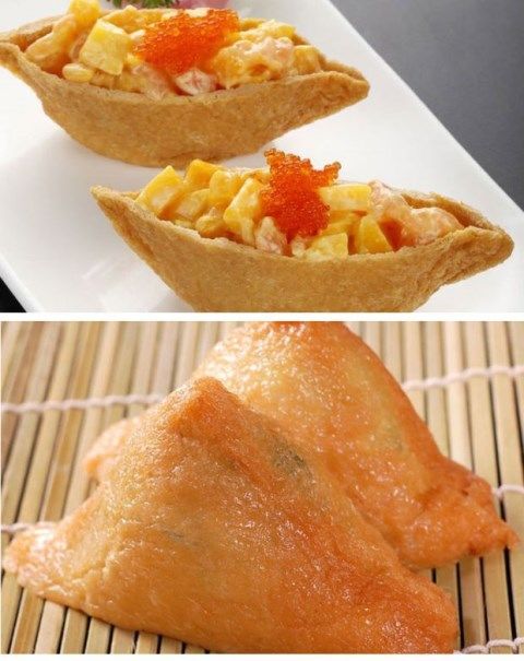 晨臻日本寿司料理食材用豆腐皮日式豆腐皮味付油扬950g调味品豆包950g