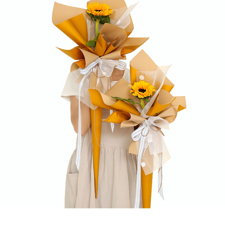 加厚双色欧雅纸韩式防水花束包花纸花艺纸材料玫瑰花花束包装纸礼品