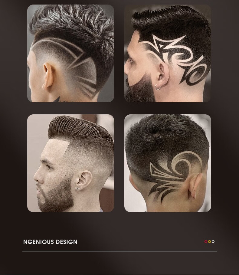 油头雕刻电推剪专业发廊理发店专用刻痕电推子理发神器剃光头家用mi宓