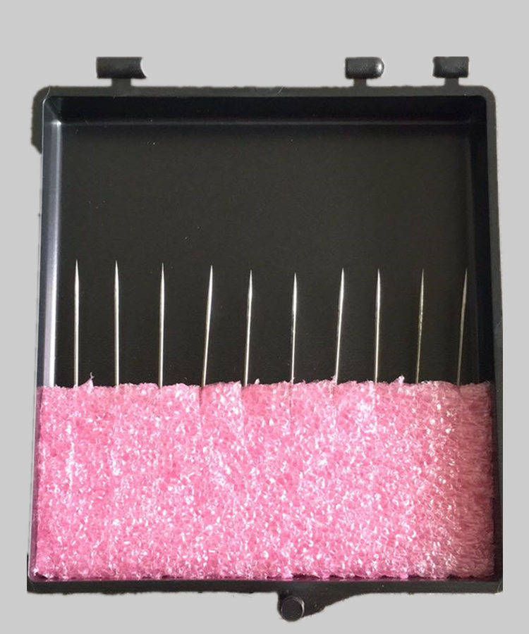 1um微米针尖钨钢探针晶圆尖头硬探针台针镀金芯片针5 【金黄色镀金】