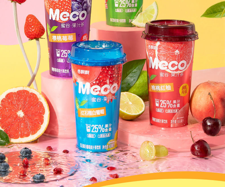 meco果汁评价有礼香飘飘meco蜜谷果汁茶真茶水果饮料即饮多口味整箱