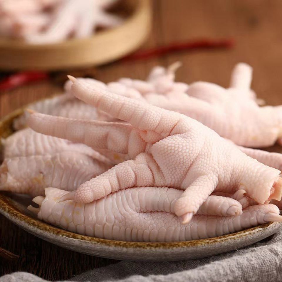 新鲜鸡爪子无水分特大凤爪冷鸡脚 3斤农家散养大鸡爪(家庭装)【图片 