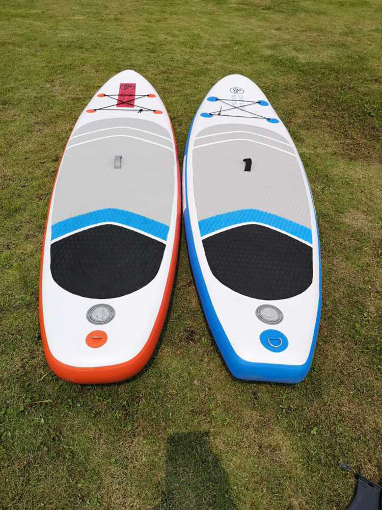 充气冲浪板成人滑水板桨板站立式划水板sup浆板 c款红鲤标配