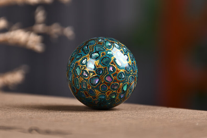 【京选旗舰】满贝壳大漆珠单珠螺钿女士手链佛珠手串饰品漆器非遗多宝