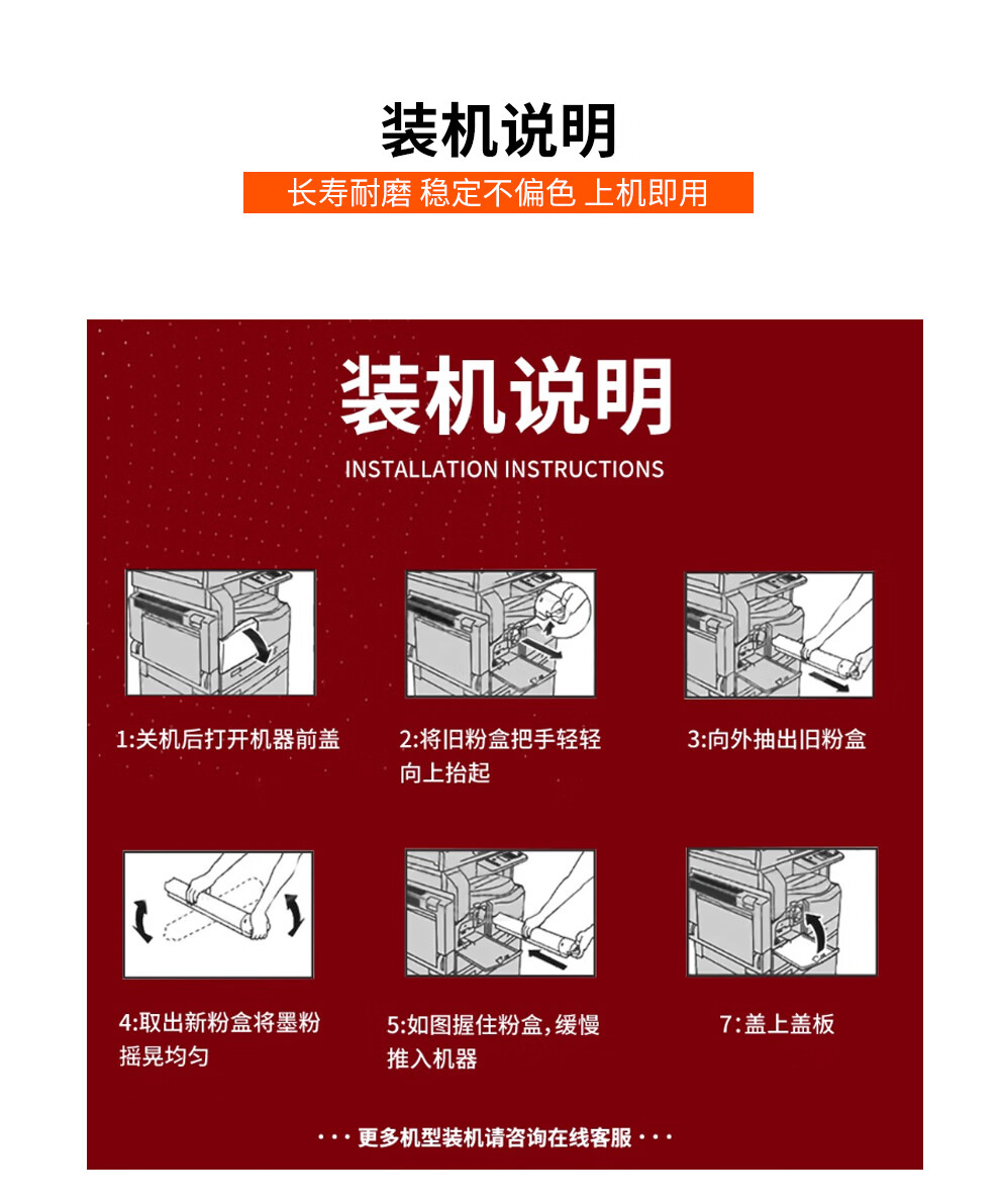 罗技适用理光mc2001粉盒mc2000ewmc2001lmc2001sp彩色打印复印机墨盒