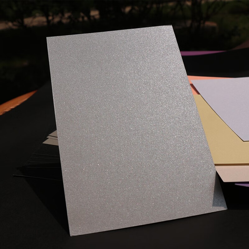 许愿熊 a4珠光卡纸片a6彩色厚硬250g空白贺卡手工diy色纸绘画画写字