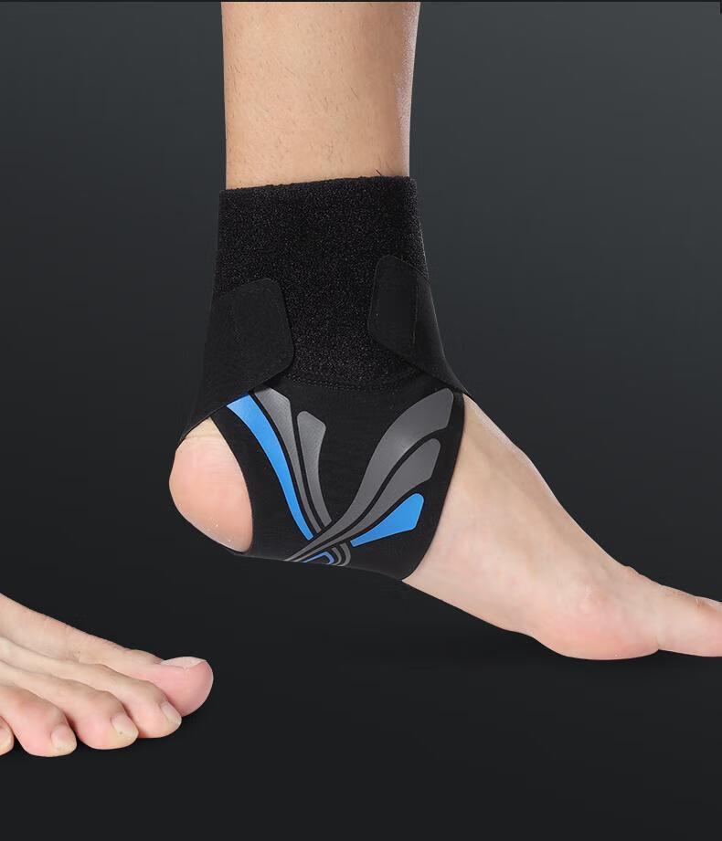 护踝女运动扭伤脚踝保护套踝关节固定护脚护脚踝绷带袜套脚环薄款蓝色