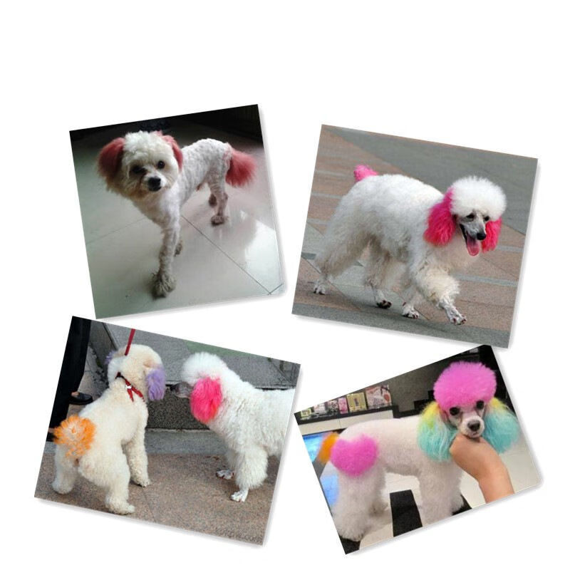 精选宠动物专业用狗狗染毛膏在家自己染色剂持久美容