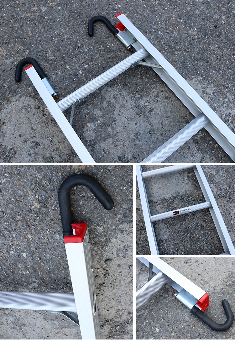 伊瑞格 2米4直梯出口单梯挂钩梯子机械工程梯无铆钉制作铝梯 3米