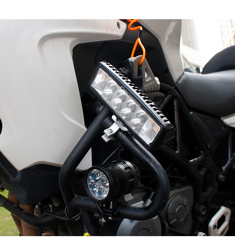 电动车灯超亮摩托车led大灯强光外置电瓶车改装机车铺路灯泡 【12珠