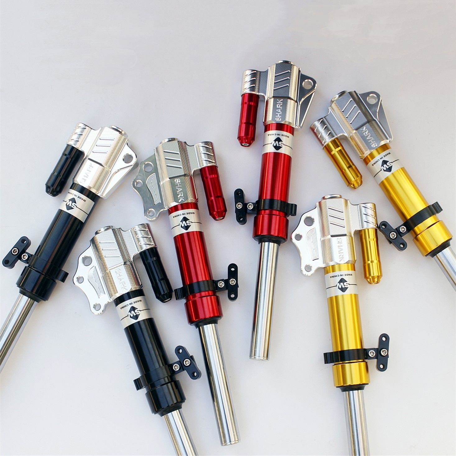 适用于适用于踏板电动车009改装前减震器战速三代目鬼火电瓶车极酷