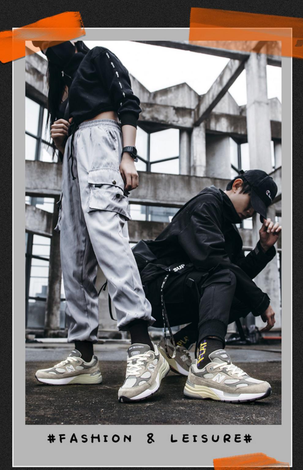 新·百伦同款男鞋992元祖灰老爹鞋nb跑鞋余文乐复古运动鞋女纽百伦t