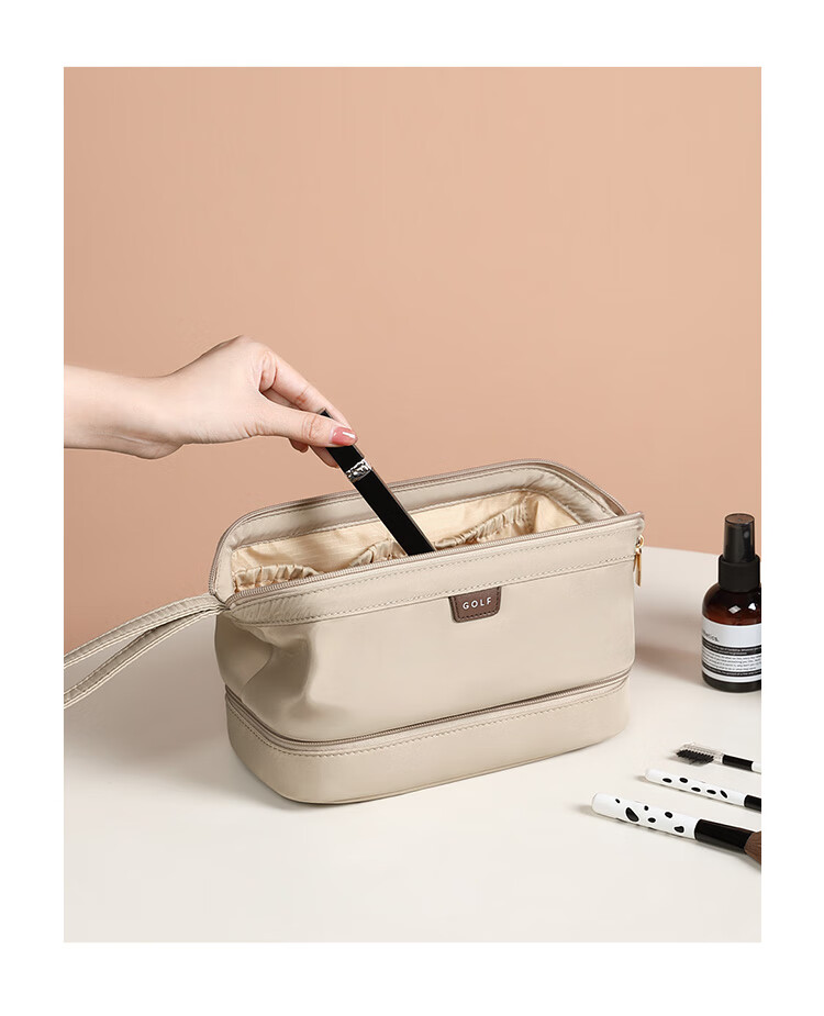 GOLF Toiletry Bag Large Capacity Storage Bag for Women, Business Trip Makeup Bag, Portable Travel Organizer Bag, Sea Salt Blue 4