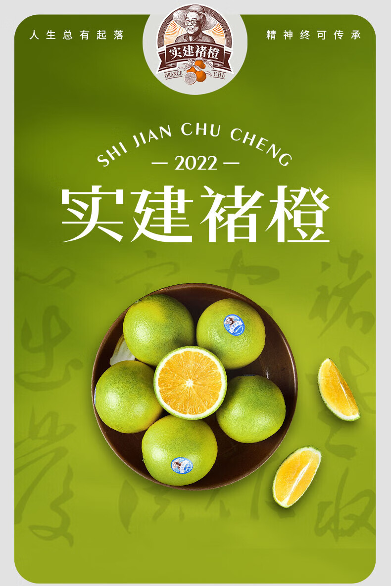 【官方授权-假一赔十】云南实建褚橙褚时建励志橙新鲜橙子10斤装储褚