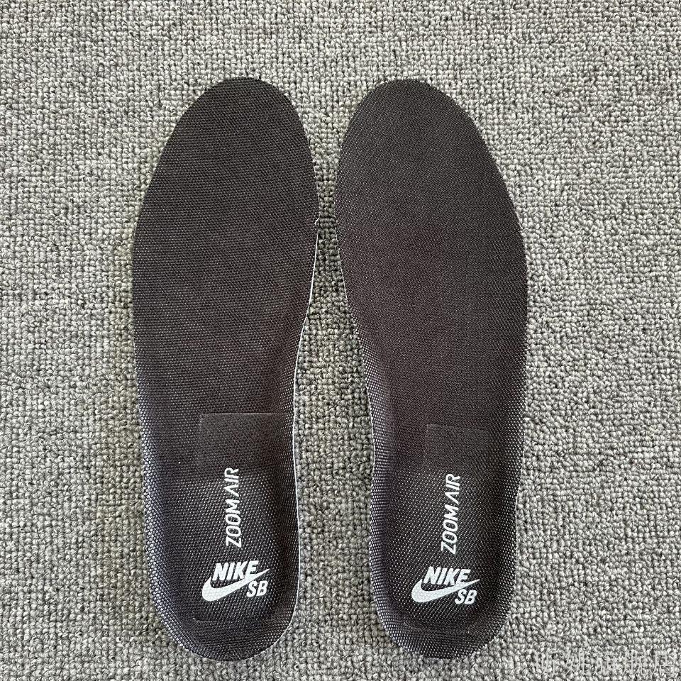 适配dunksb鞋垫ow联名板鞋腰果花影子灰男女zoom aj·1气垫减震 全黑