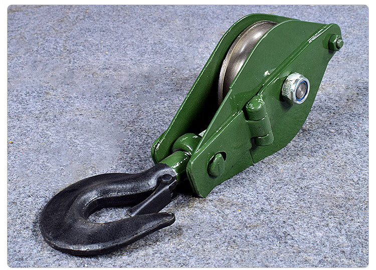 滑轮吊钩 国标起重滑车1235t10吨16t20吨吊环定滑轮吊钩钢丝绳轮省力