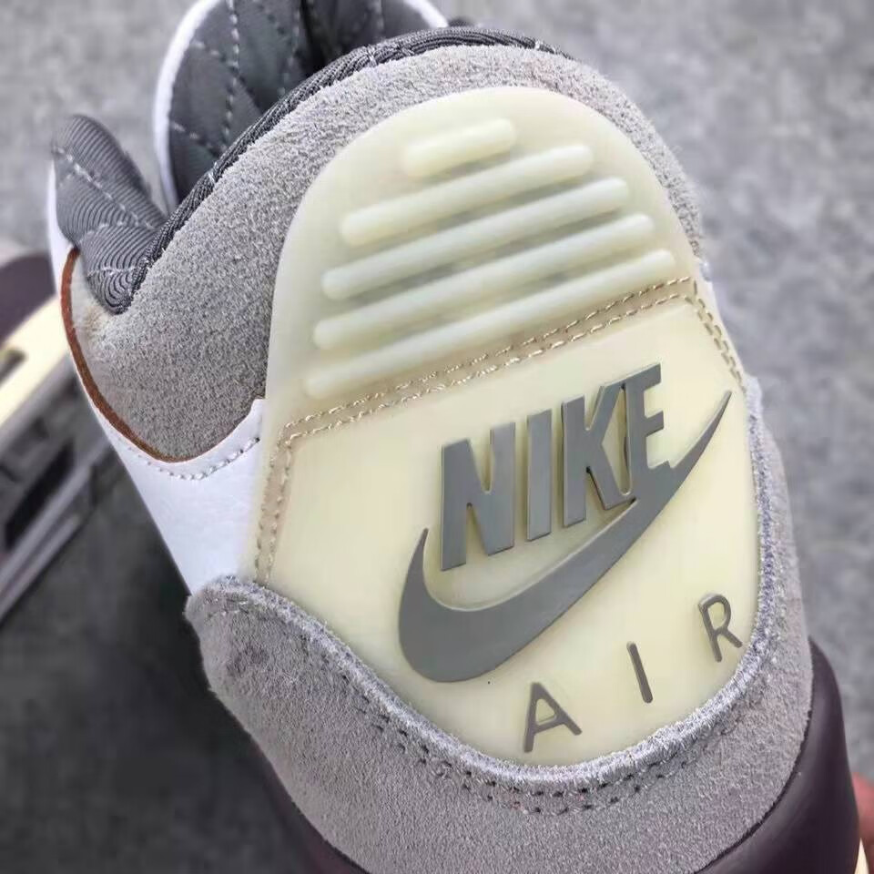 店】aj3篮球鞋球鞋运动鞋情侣鞋aj3藤原浩米白灰 旗舰官方aj3小闪电