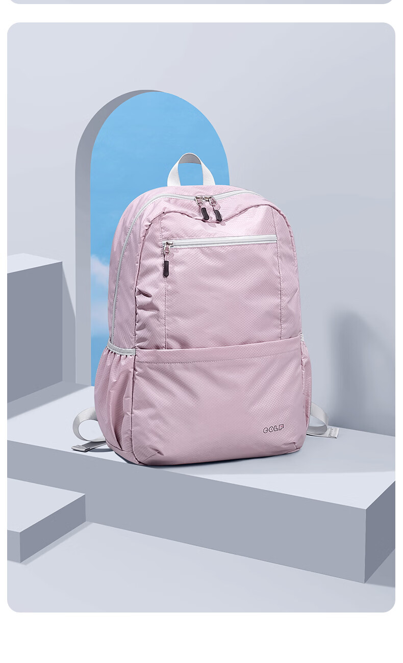 GOLF Foldable Backpack for Women And Men, Lightweight Water-Resistant Travel Bag, Outdoor Hiking Sports Fitness Pack 26