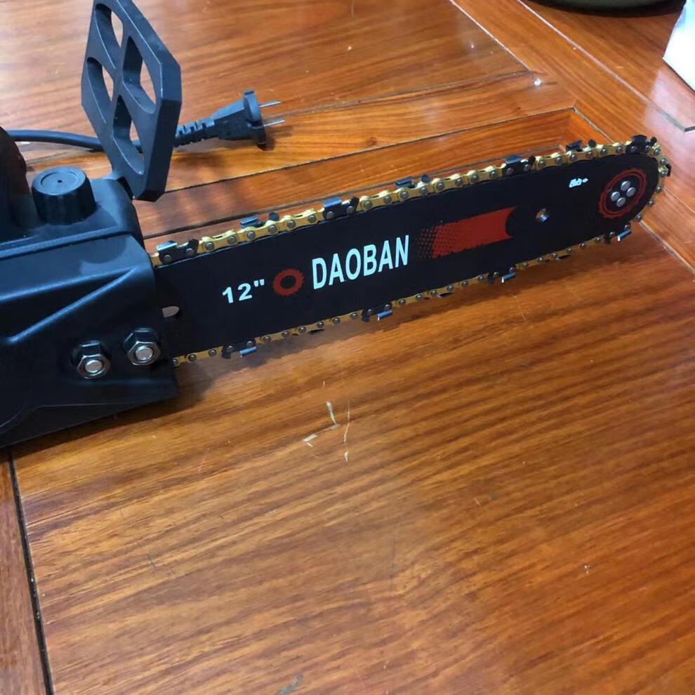豪军迷你电链锯全铜工业级伐木锯 12寸大功率便携链条锯 自动加油