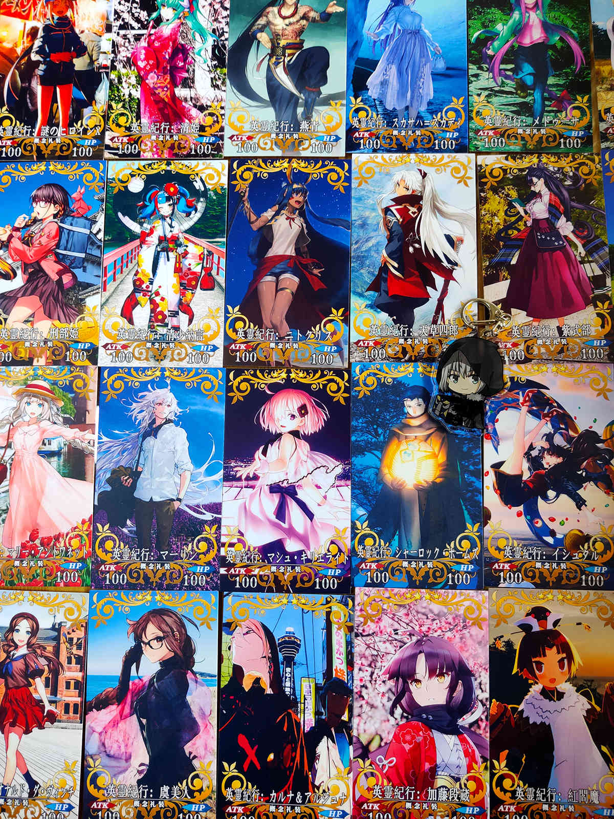 fgo实体卡双面收藏卡牌fate尼禄贞德千子村正迦摩水武藏动漫周边