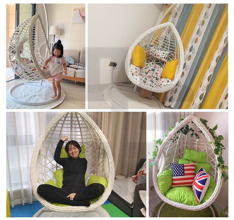 捷兆 通用网红民宿吊篮藤椅室内吊床鸟巢秋千床成人家用悬挂吊椅摇