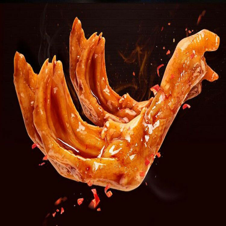 味芝元香辣卤鸭掌鸭爪32克40包/4包湖南特产即食超辣休闲零食小吃 香