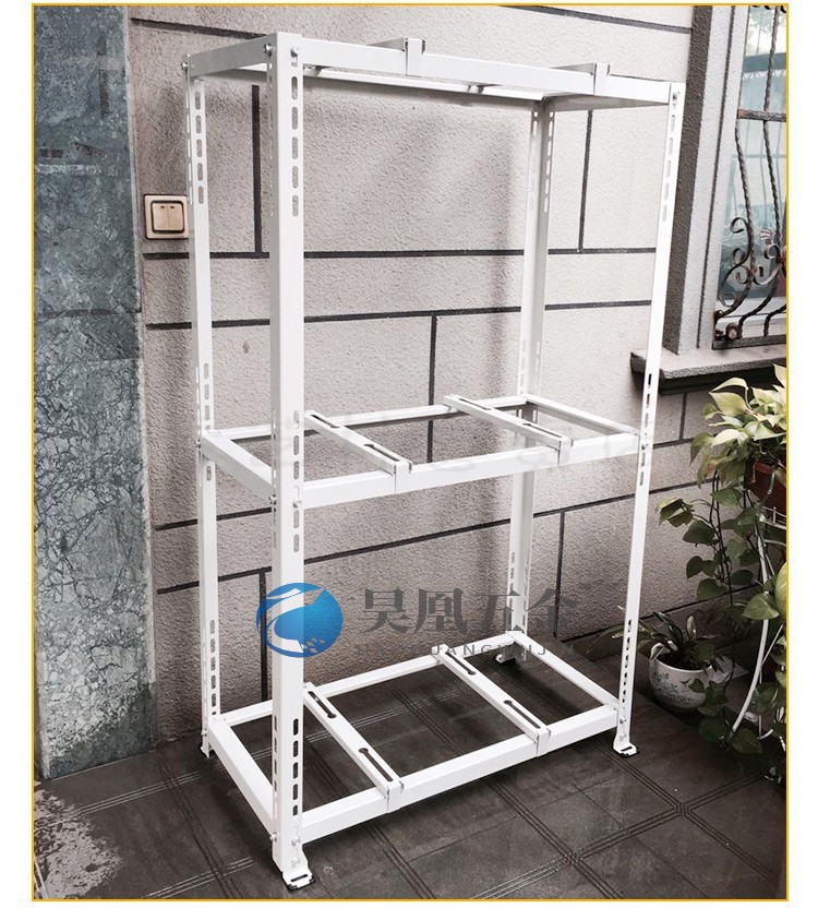 空調外機支架配件節省空間落地雙層疊放減震降噪架子架 xe-c1(800*800