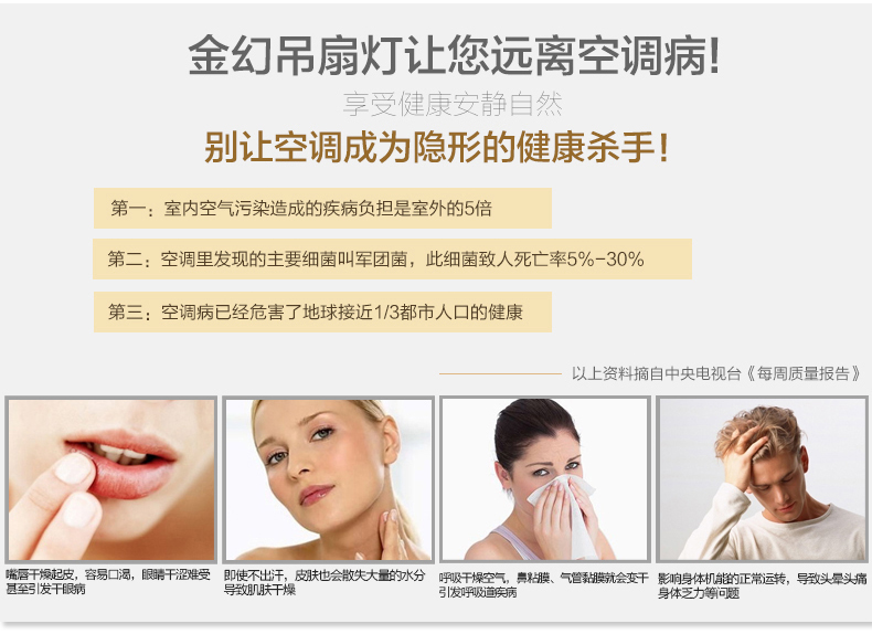 金幻吊扇灯风扇灯奢华水晶灯具客厅餐厅吊灯 52寸壁控版LED4W+18W必须2火1零线